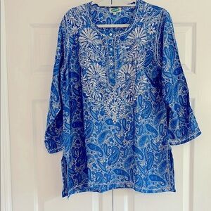 Long Sleeve Tunic with Mandarin Collar
